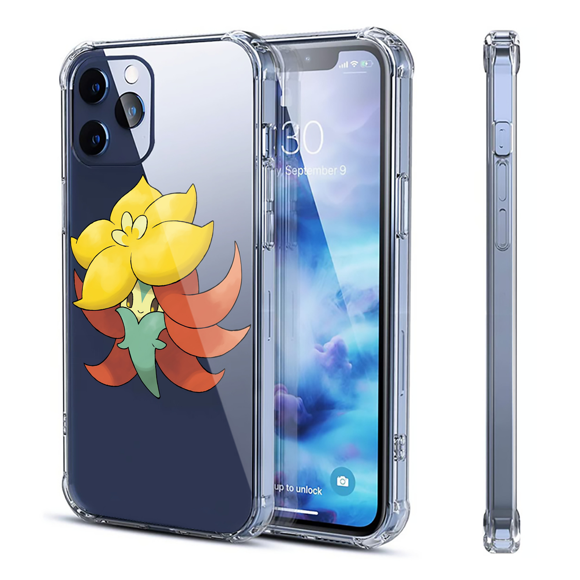 （画像用） ポケットモンスター Pokémon 【iPhone 12シリーズ対応】透明スマホケース（クリアソフトケース）
